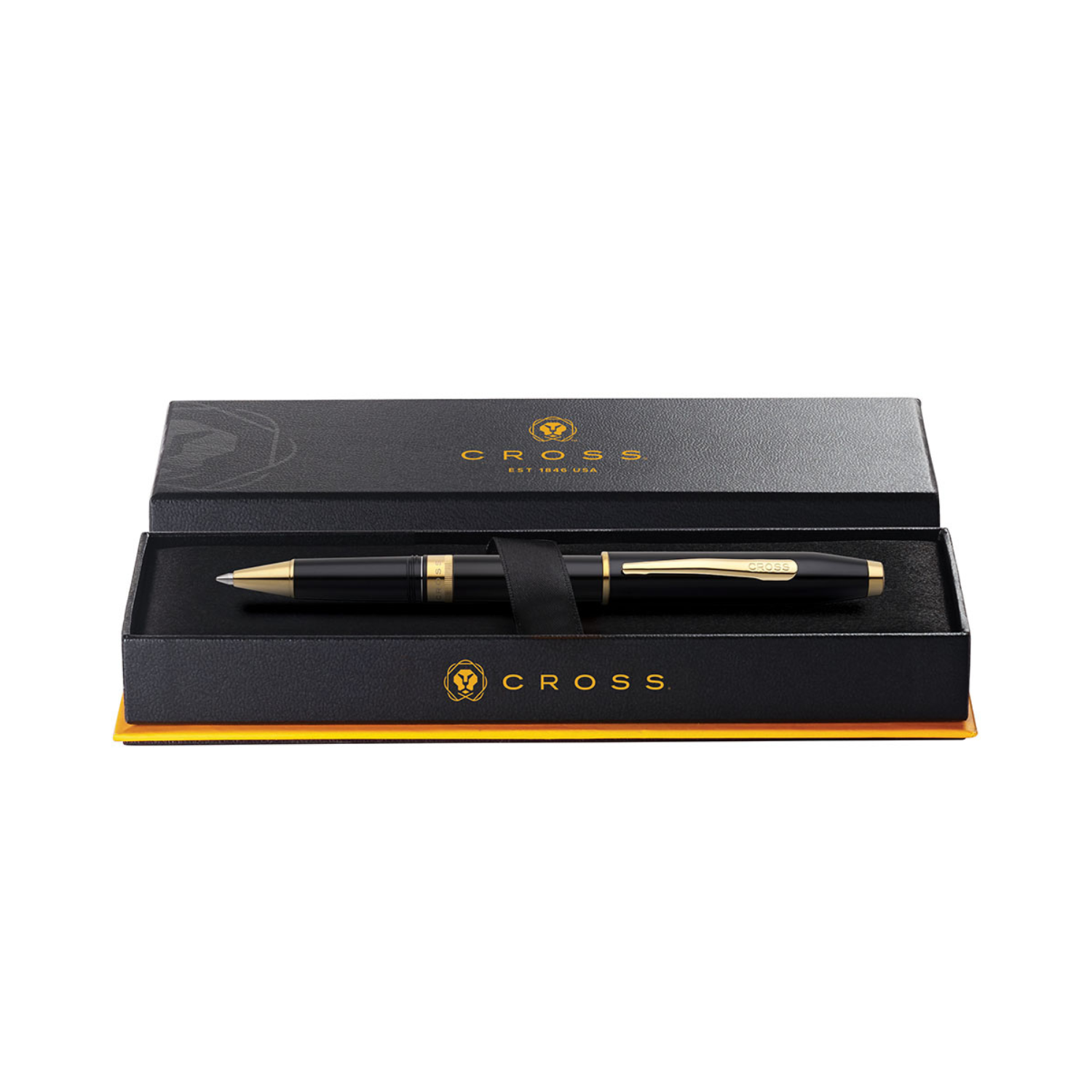 Foundry Glossy Black Gold PVD Cross