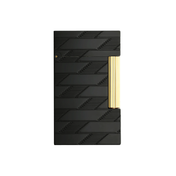 Encendedor Ligne 2 Guilloche Monogram 1872 Black S.T. Dupont