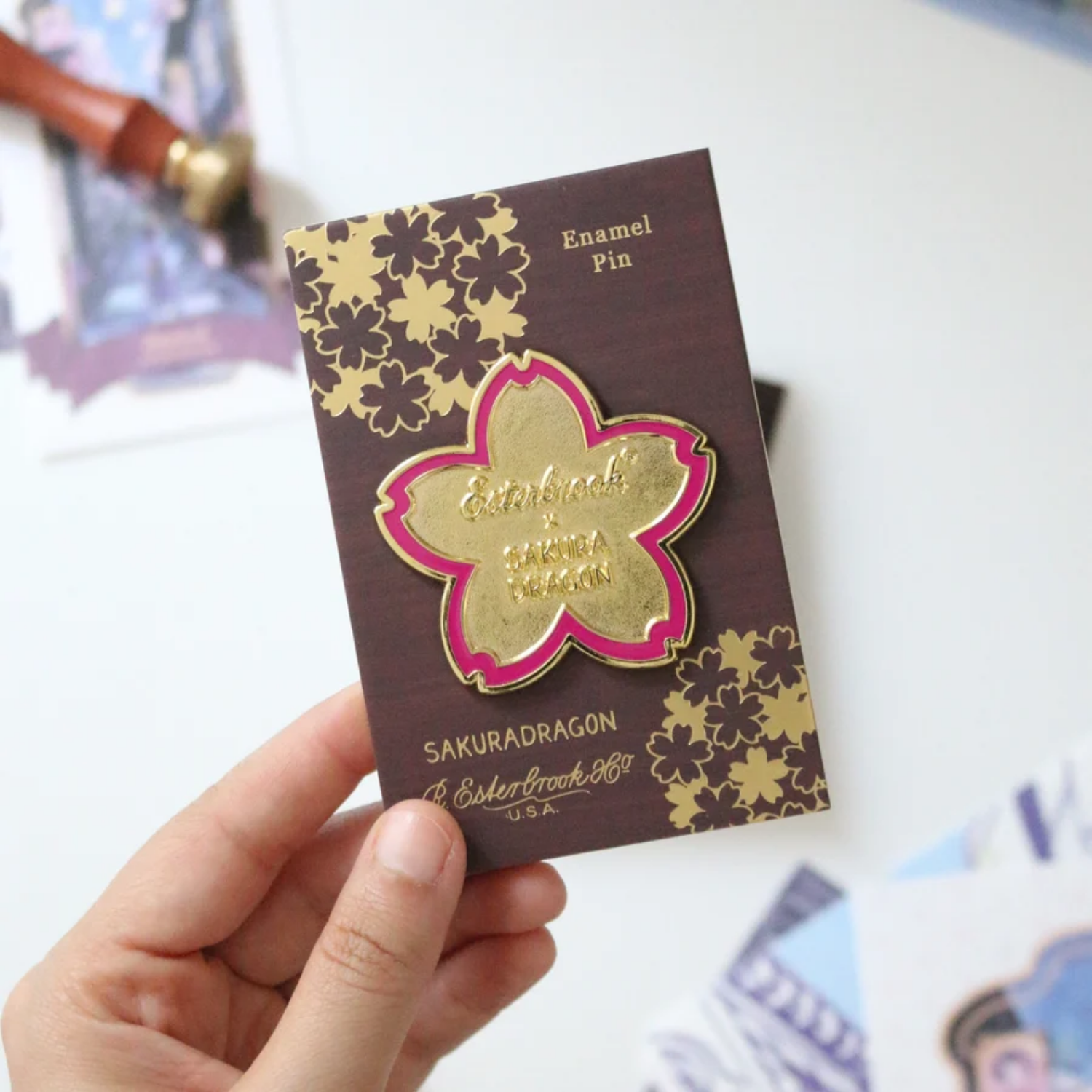 Sakura Street Flower Lapel Pin Esterbrook