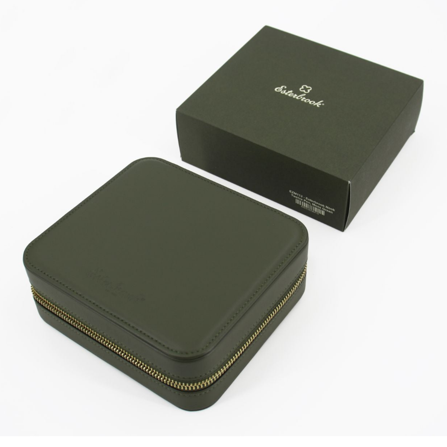 Estuche para Doce Plumas NOOKS Moss Green Esterbrook