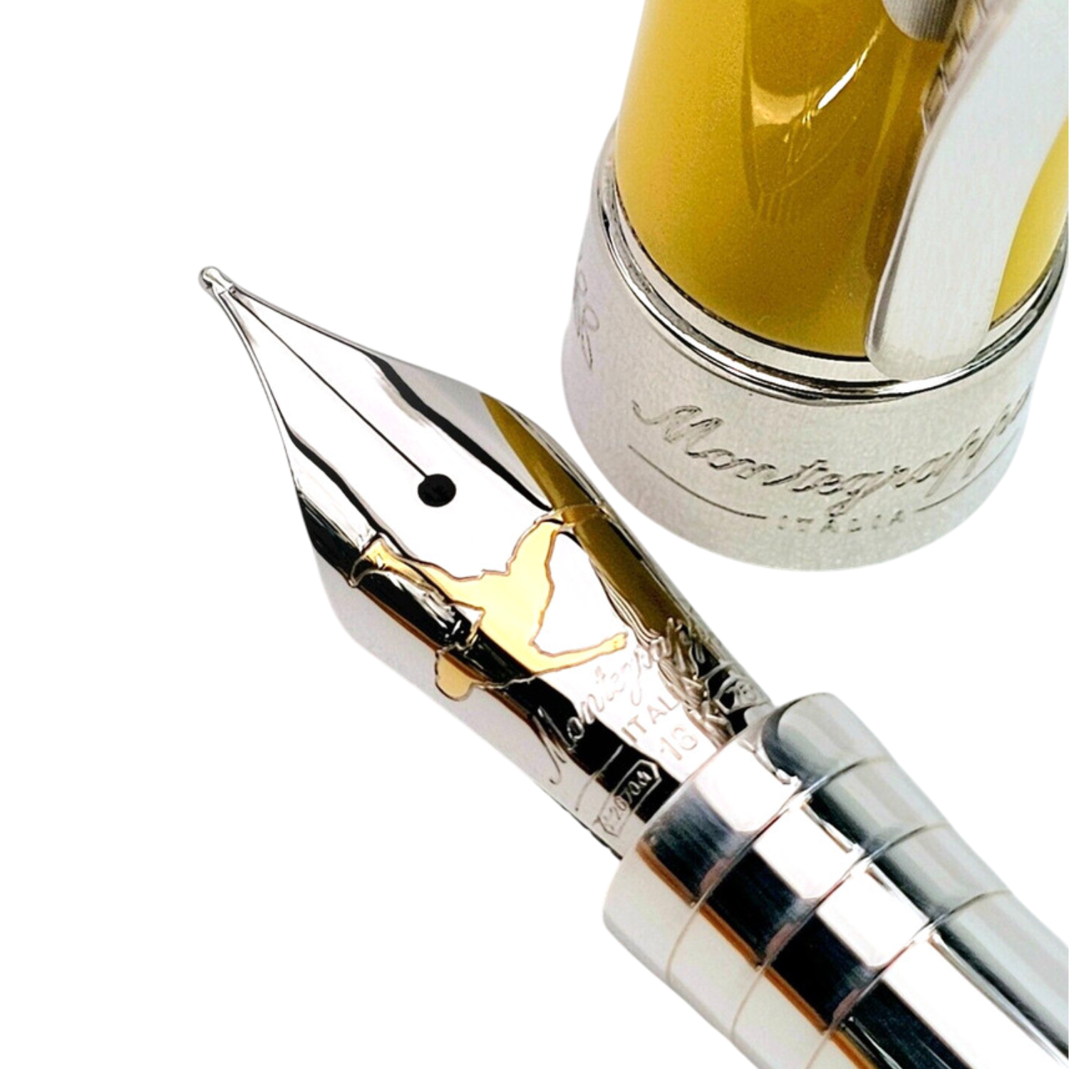 Pluma Fuente Pelé Heritage Silver Montegrappa