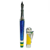 Pluma Fuente Pelé Heritage Silver Montegrappa