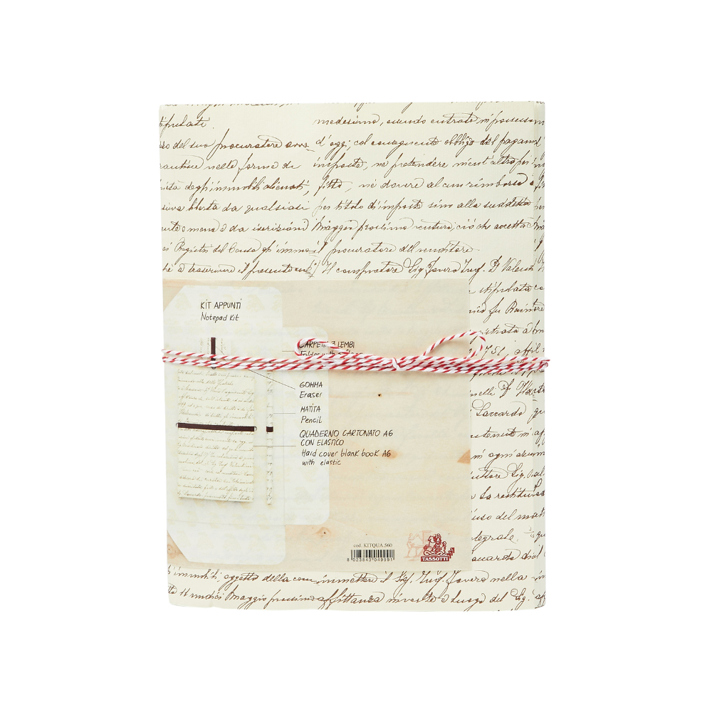 Kit de notas Escritura Grafiche Tassotti