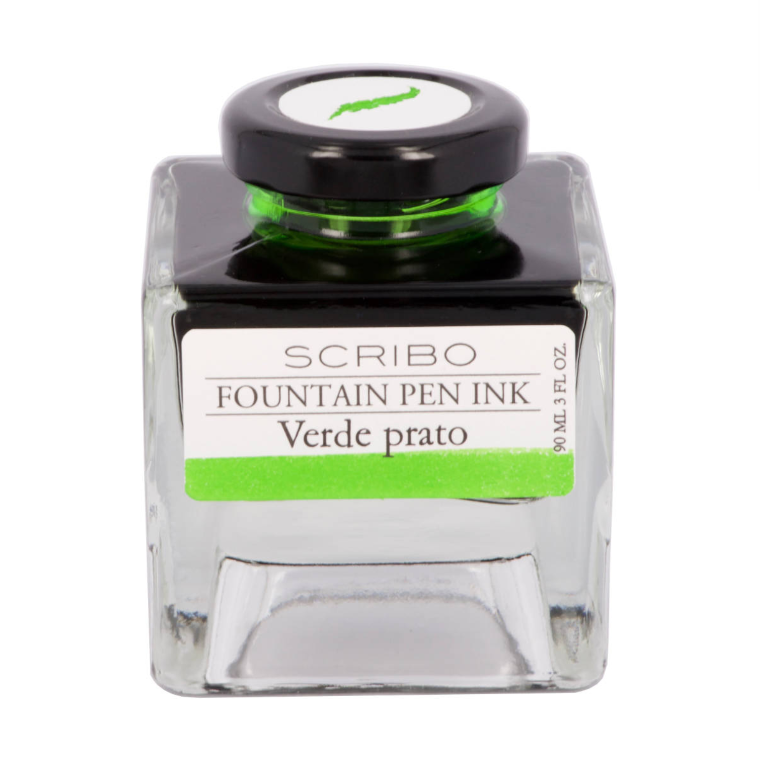 Frasco De Tinta Verde Prato Scribo