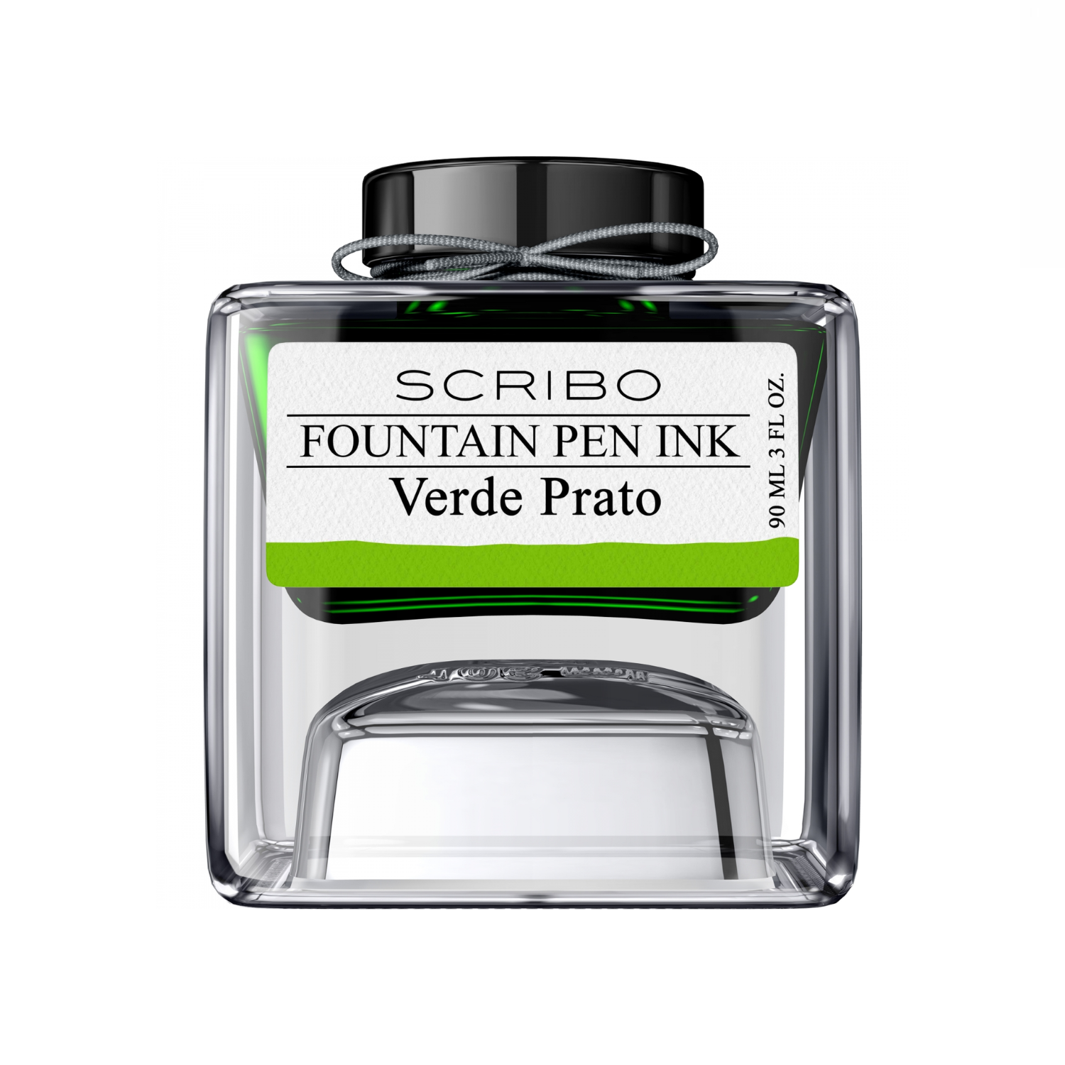 Frasco De Tinta Verde Prato Scribo